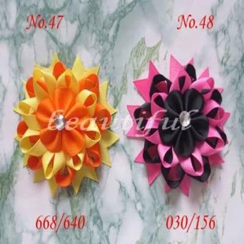 24 BLESSING Good Girl Boutique Modern Style H- Birds Nest Hair Bow Clip 158No
