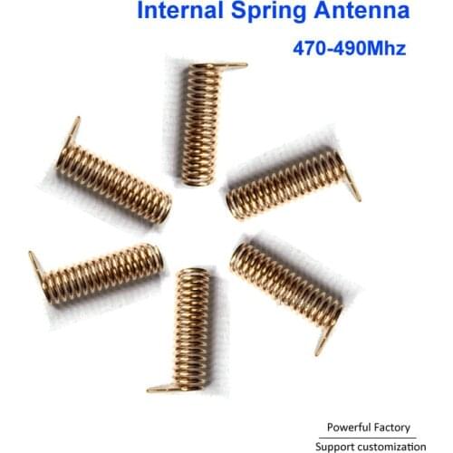 Custom phosphor bronze/nickel plated 2dbi internal PCB spring 470Mhz coil antenna 100PCS/batch