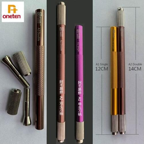 Amaoe Knife Hilt A1/A2 Handle For Mobile Phone Maintenance Carving knife Double Head Hilt Copper Alloy Chuck