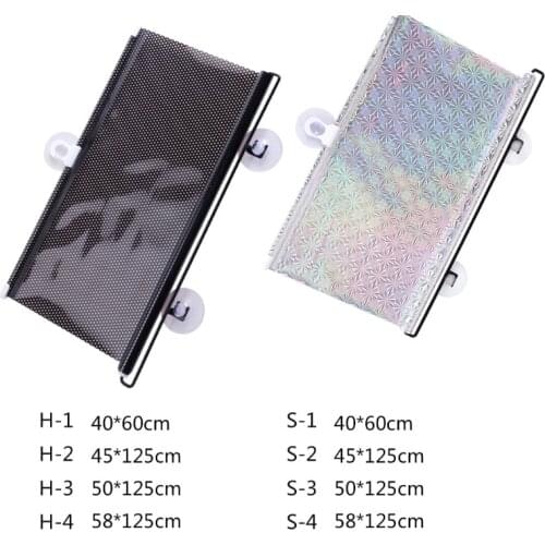 Car Roller Sun Visor Retractable Anti-UV Protection Sunshade Anti-dazzle Suitable for front Seat Driver or Passenger Safety