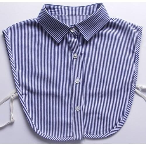Denim Fake Collar Strips Women Lapel Nep Kraagje Blouse Faux Col Adjustable Femme Camisas Vintage Faux Col Cols Amovable