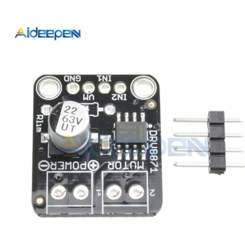 DRV8871 H-Bridge Brushed DC Motor Driver Breakout Board For Arduino PWM Control 3.6A Max Internal Current Sense 6.5V To 45V