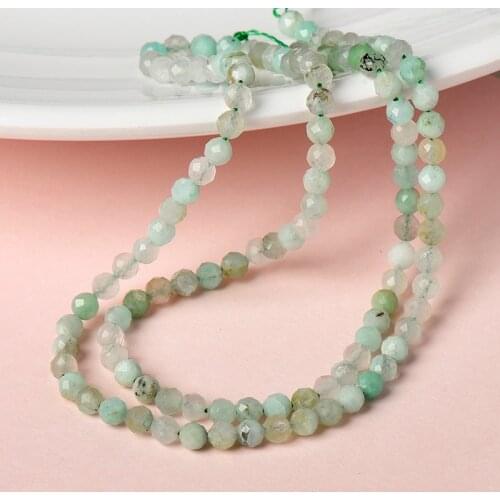 Lovely 3mm-2mm Natural transparent beads and translucent Australian jade loose beads making jewelry making