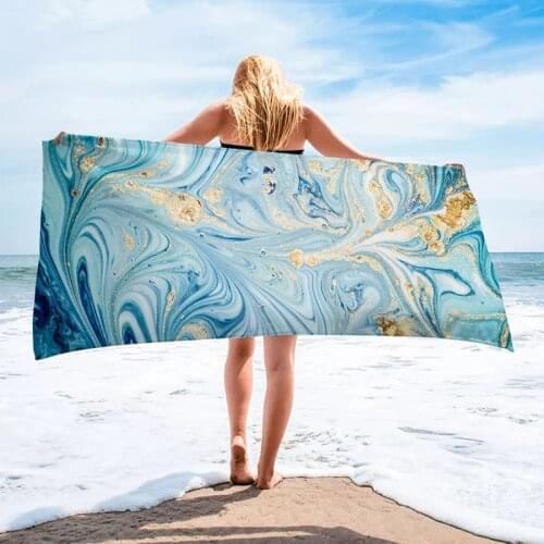Marmor Große Runde Strand Handtuch Für Erwachsene Bunte Quicksand Muster Mikrofaser Dusche Bad Handtuch Schwimmen Abdeckung
