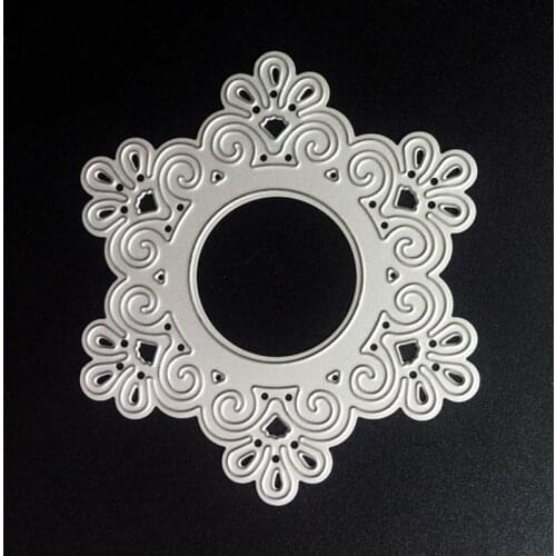 SCD011 Flower Circle Metal Cutting Dies For Scrapbooking Stencils DIY Album Cards Decoration Embossing Folder Die Cutter Tools