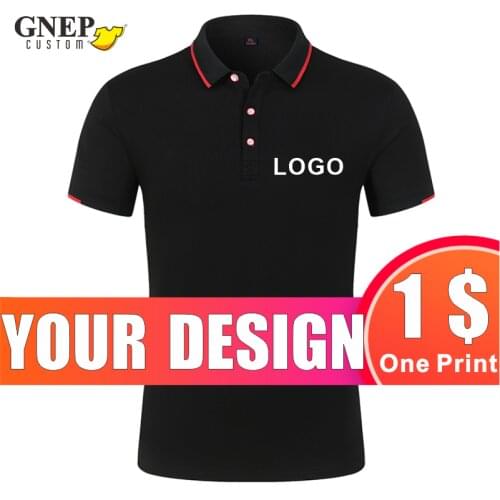 GNEP Fashion Men Women Polo Custom Logo Casual Shirt Design Personalize Logo Company Team High-end Custom Print Embroidery Brand