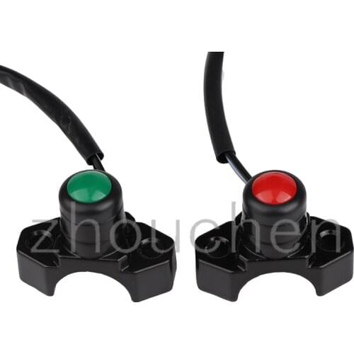 Motorcycle ATV 22mm Handlebar Engine Kill Stop Start Button Switch for ATVs Quad Bikes Go Carts Motocross