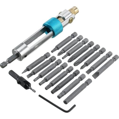 20pcs/Set High speed steel Countersink Drill Bit HSS Screwdriver Tools Drill Driver Kit Flip Drive Portable Screwdriver Bits Set