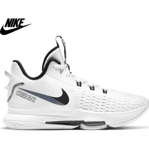 Original Nike Lebron Witness V Unisex White Basketball Shoe CQ9380-101
