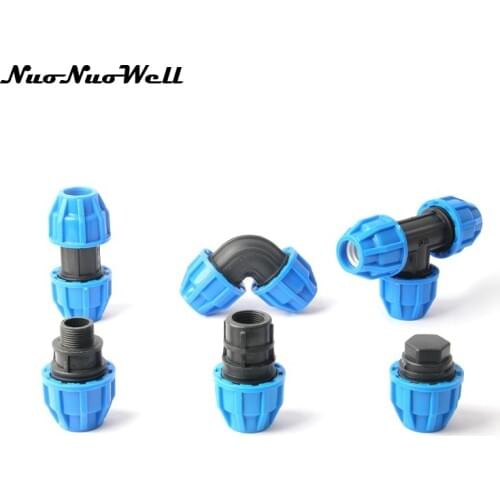 1pc NuoNuoWell Plastic 3/4" Inside Diameter 25mm Quick Connector For PVC PPR Pipe Repair Water Tube Joint PE Garden Hose Adapter