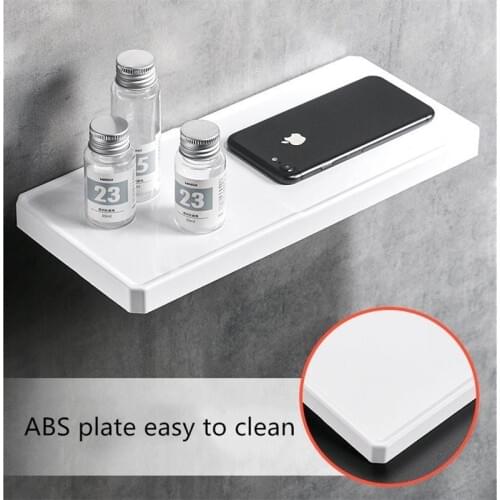 Bathroom Shelves ABS and Stainless Steel Phone Holder Toilet Paper Holder Drill or Drill free Wall Mounted Bathroom Accessories