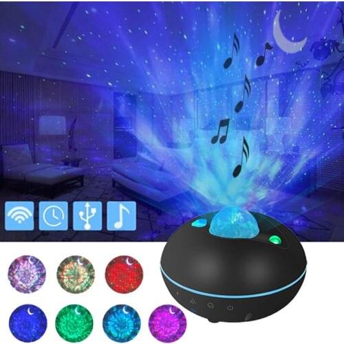 Starry Sky Projector Bluetooth USB Music Player Bedroom Night Lamp For Room Teen Room Decoration bedroom Night Lamp Mood Light