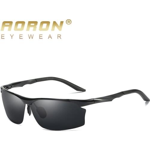 AORON Mens Sports Polarized Sunglasses Aluminum Frame Outdoor Driving Sunglasses UV400 100%Anti-UV Glasses