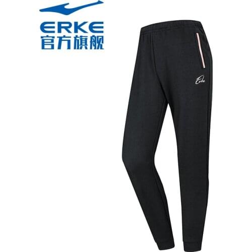 Hongxing Erke Sports Pants Autumn and Winter New Womens Casual Sweatpants Thick Thin Velvet Closed Womens Pants Trousers