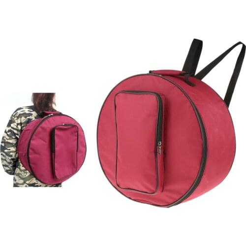Snare Drum Bag Backpack Case Storage Bag with Shoulder Strap Outside Pockets Instrument Parts