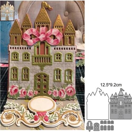 Craft dies metal cutting dies cut die Christmas House/Castle Scrapbooking dies paper craft knife mould blade punch stencils dies