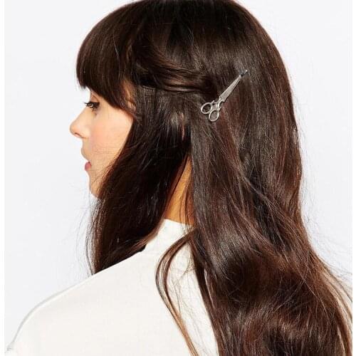 2017 Fashion 1PC Women Hairpin Scissors Pattern Hair Clip Hair Barrettes Apparel Accessories Headpiece