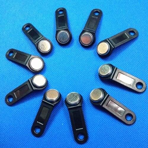 1000pcs TM1990A compatible original 1990A-F5 iButton I-Button Electronic Key IB tag Cards Fobs Black Handle TM Card