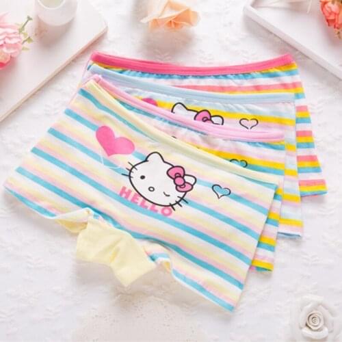 4pcs/lot Cute Cotton Baby Kids Underwear Girl Underwear Kids Panties Shorts for Children Briefs