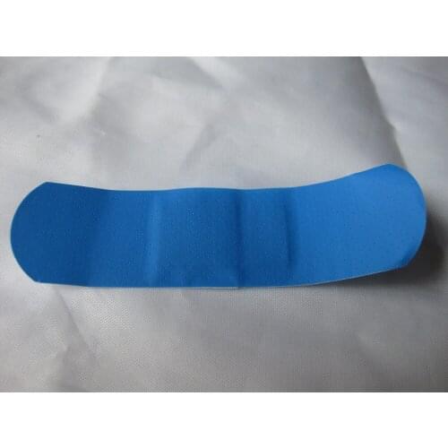 50pcs 72*19mm blue strip waterproof band aid metal detectable plaster food bandaid wound paste BRC certification examination