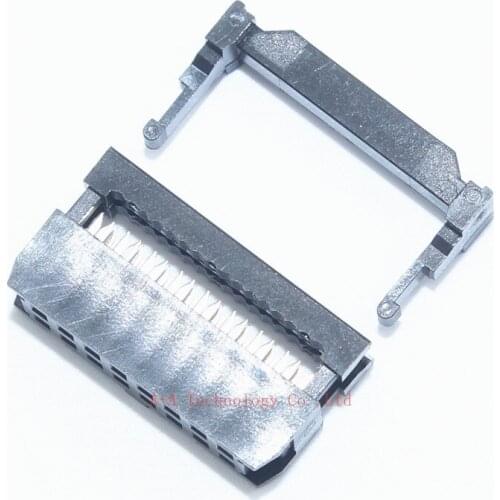 50PCS IDC Socket FC-16P 2.54mm IDC connector 16-pin cable socket 16P 2X8P IDC