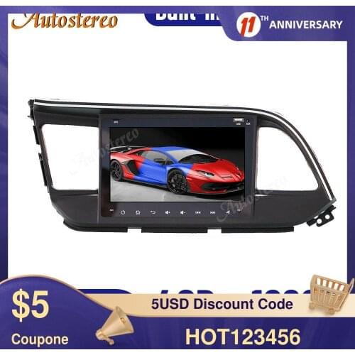 For Hyundai Elantra 2015-2019 Android 10.0 128GB Car DVD Player GPS Navigation Auto Radio Stereo Head Unit Multimedia Player