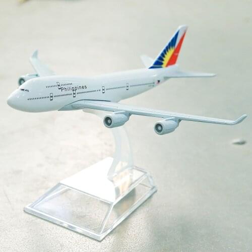 Philippines Boeing 747 Aircraft Model 6" Metal Airplane Diecast Mini Moto Collection Eduactional Toys for Children
