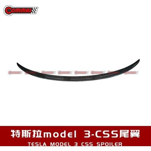 ForTesla model 3 high quality Carbon Fiber rear boot Wing Spoiler Rear Roof Spoiler Wing Trunk Lip Boot Cover