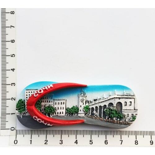 Fridge Magnet Creative Travel Commemorate Crafts 3D Ornaments Magnetism Resin Material Refrigerator Stickers