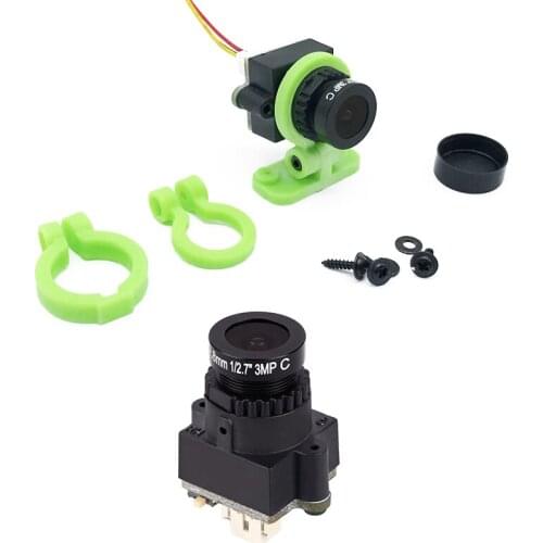1/3" CMOS 1000TVL mini FPV Camera 3MP 2.8mm PAL/NTSC Adjustable with Camera Lens Mount Adjustable Holder For RC FPV Quadcopter