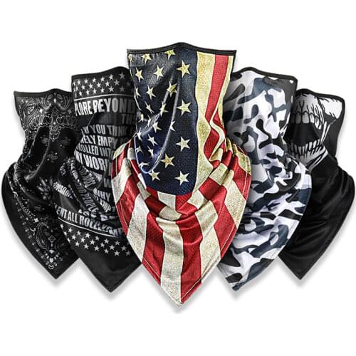 Cycling Scarf Summer Ice Silk Cycling Hanging Ear Face Cover Breathable Men Women Bandana Sun Protector Running Cycling Headwear