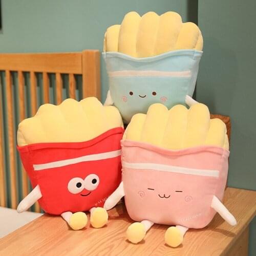 New Lovely Snack Plush Toys Kawaii French fries Plush Pillows Stuffed Doll Soft Sleeping Pillow Children Toy Room Decoration