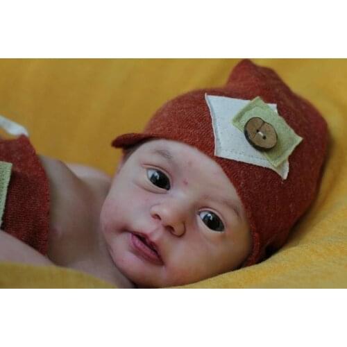 NPK 19inch Mika Reborn Doll kit Cute Baby Lifelike Real soft Touch