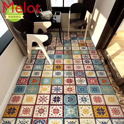 Renovation of rental house waterproof wall stickers bathroom floor wear-resistant stickers self-adhesive wall decoration