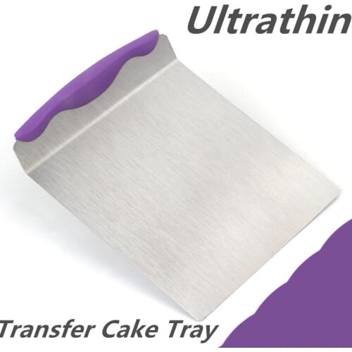 Stainless Steel Transfer Cake Tray Scoop Cake Moving Plate Baking Tool Bread Pizza Blade Lifter Shovel Bakeware Pastry Scraper