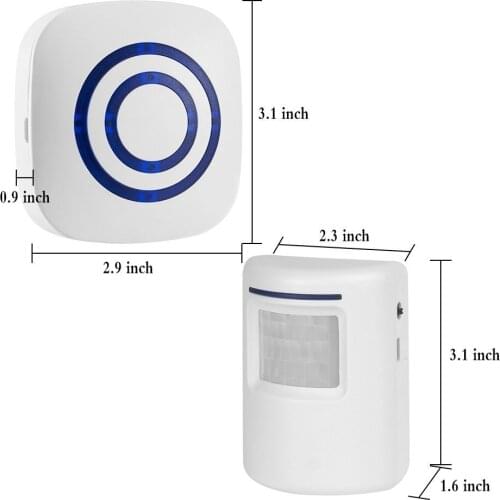 Indoor Security Portable 105dB PIR Motion Detector Infrared Anti-theft Motion Detector Home Security Alarm system gsm sensor pir