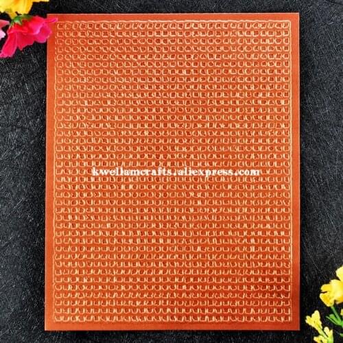 Pattern Plastic Embossing Folder For Scrapbook DIY Album Card Tool Plastic Template 12.1x15.3cm KW8101303