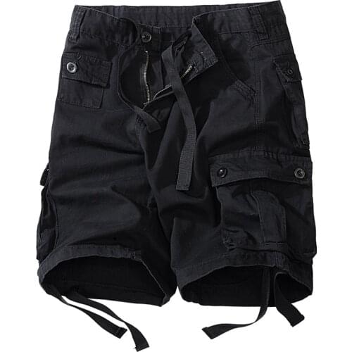 Big Size 5xl 8xl Summer Mens Loose Multi Pocket Military Shorts High Quality Cotton Green Casual Tactical Men Shorts No Belt