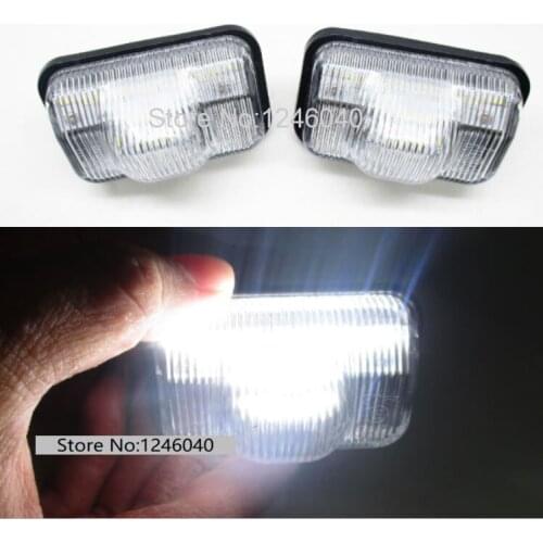 2Pcs Led License Number Plate Light For Daihatsu WAKE LA700S CAST LA250S CHIFFON STELLA TANTO CUSTOM LA600F LA150F LA610S