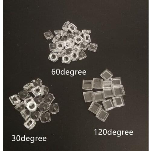 LED 5050 streak high quality PMMA convex optical lens Reflector Collimator LENS F LEDS WS2812 WS2811 SK6812 30 60 140 Degree