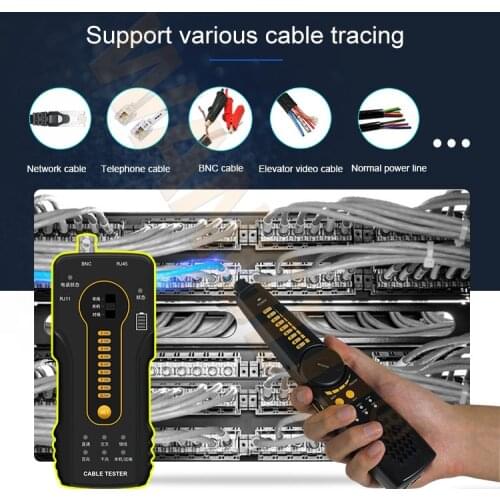 CT66 Network cable Tracking Device Wire cable Break Cable Tester Phone Cable Detector Meter Tracking Device POE