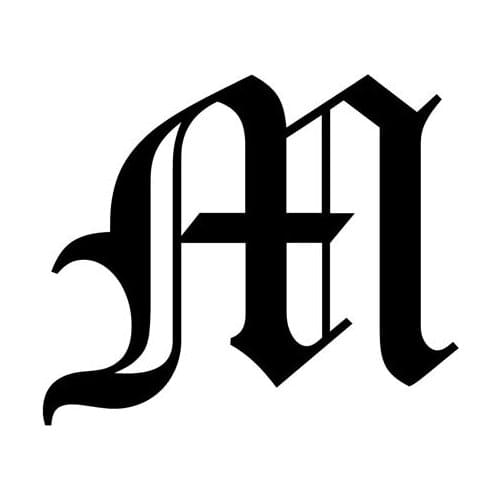 Funny Old English Letter M Initial Personalities Vinyl Decal Car Window Sticker Black/Silver 15cm*13cm