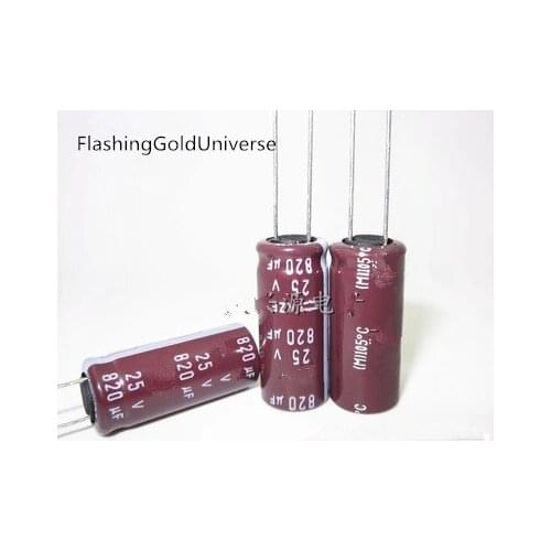 25v 820uf 820UF 25V High frequency low resistance Electrolytic Capacitors Size:10*20 10*16 best quality