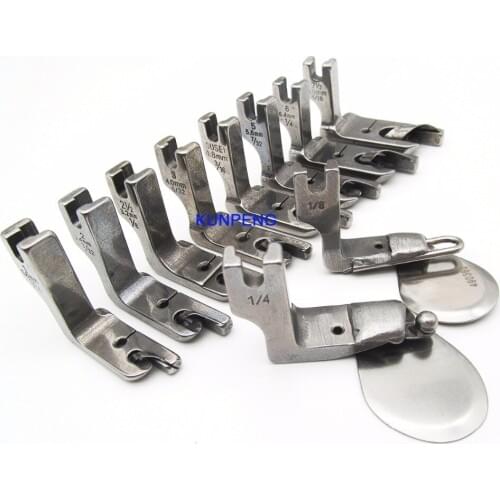 10 HEMMER FEET - HIGH SHANK HOME & INDUSTRIAL SEWING SCROLL, BALL, & WIRE HEMMER KP-PF10-1