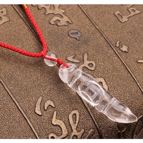 2pc natural white crystal Wenchang tower pendant popular fashion Wenchang tower Necklace accessories