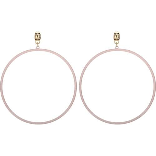ONYSS 2021 Trend Earrings Luxury Big Hoops Shape Fashion Steel statement Jewelry Tangiro Drop Earrings for Women