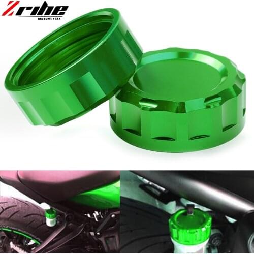 For Kawasaki Z750 z 750 750R 2007 2014 Z 750 motorcycle accessories Rear brake reservoir cover caps CNC Cylinder Reservoir Cove