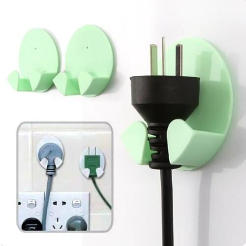1 Piece Random Colors Home Creative Design Family Powerful Plug Hook Hooks Hanger For Kitchen Bathroom Restaurant