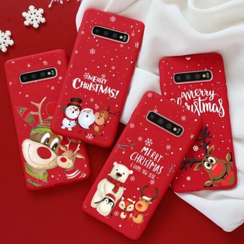 Cover on For Samsung Galaxy A50 A70 A51 A71 A21S A21 A11 A01 A31 A41 A81 A91 A10 A20e M51 M31 M11 M21 M30s Christmas Case Fundas