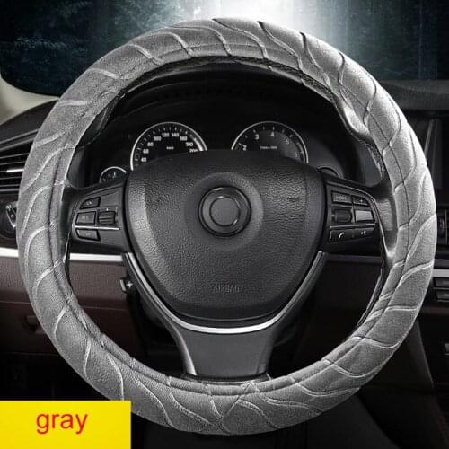 With Plush Steering Wheel Cover 38CM 15-inch Car Shape Universal Steering Wheel Cover Anti-slip Universal Most Models